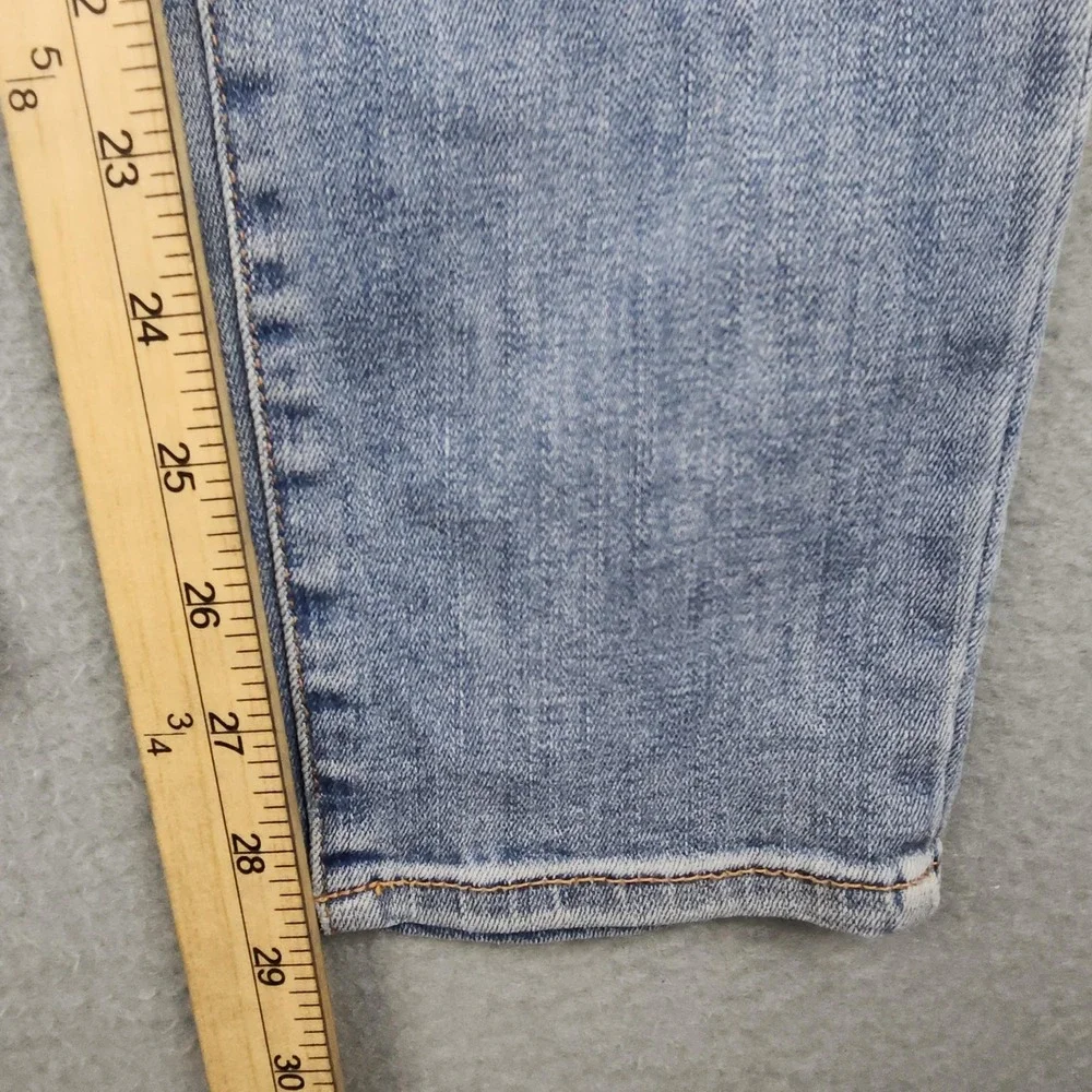 Talbots Skinny Jeans Womens 8 Blue Light Wash Mid Rise Stretch Denim Casual